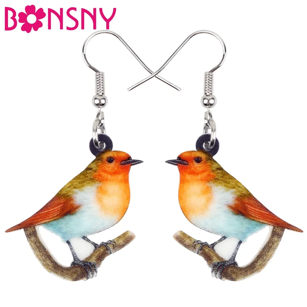 The Bonsny Orecchini A Goccia In Acrilico A Forma Di Gallina, Design Divertente, Leggeri, 6,3 Cm, Per Donne E Ragazze, Regalo Originale