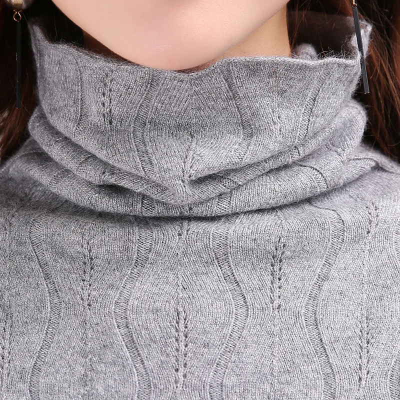 

Women Sweater 100% Pure Goat Cashmere Pullovers 2016 New Brand Winter Warm Turtleneck Skirts Fashion Tops Female Standard Cloth
