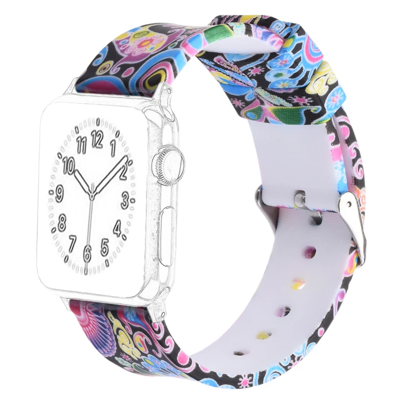 

Bemorcabo Cartoon DIY Replacement Band for Apple Watch Series 3/2/1, Strap Bands for iwatch 38mm,Silicone Sport Style Wristband