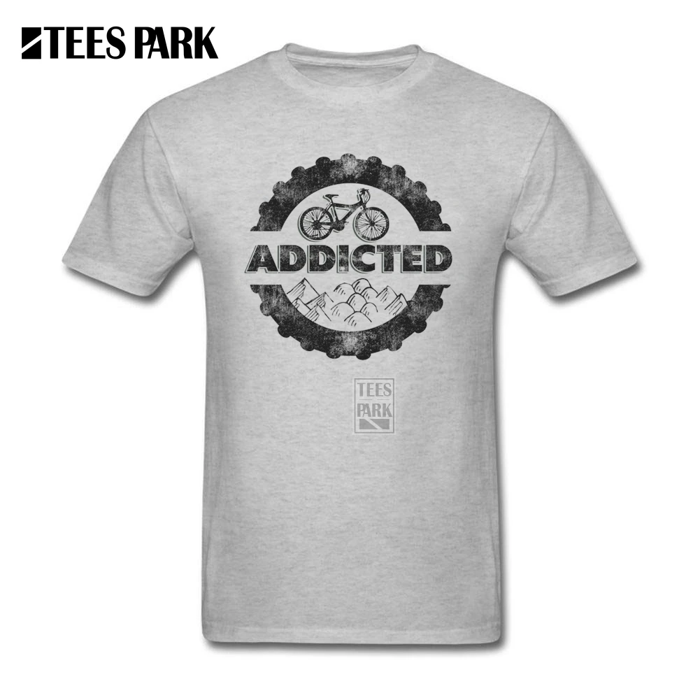 На горных велосипедах MTB футболка велосипедных Addicted мужская экипажа шеи Футболка