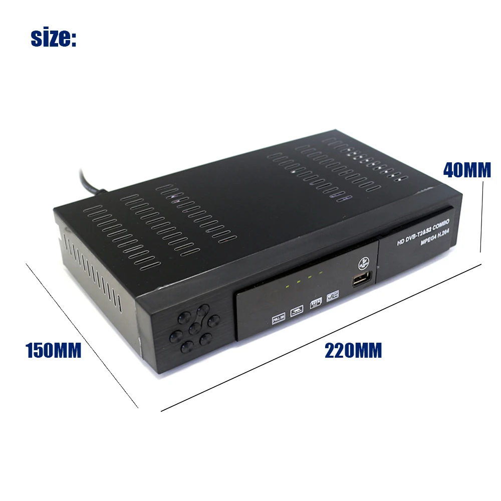 Vmade DVB-T2 DVB-S2 цифровой спутниковый ресивера комбо HD dvb t2 s2 tv box H.264 MPEG-4 1080 P Стандартный телеприставке