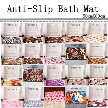 

Free Shipping 50cmX80cm Bath Mat Chair Cushion 20Patterns Floor Carpet Home Decor Doormat Absorbent Non-Slip Prayer Mats