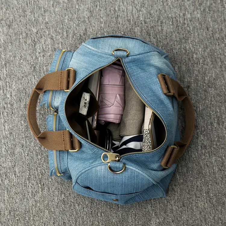 moda denim bolsas jeans feminino bolsa de