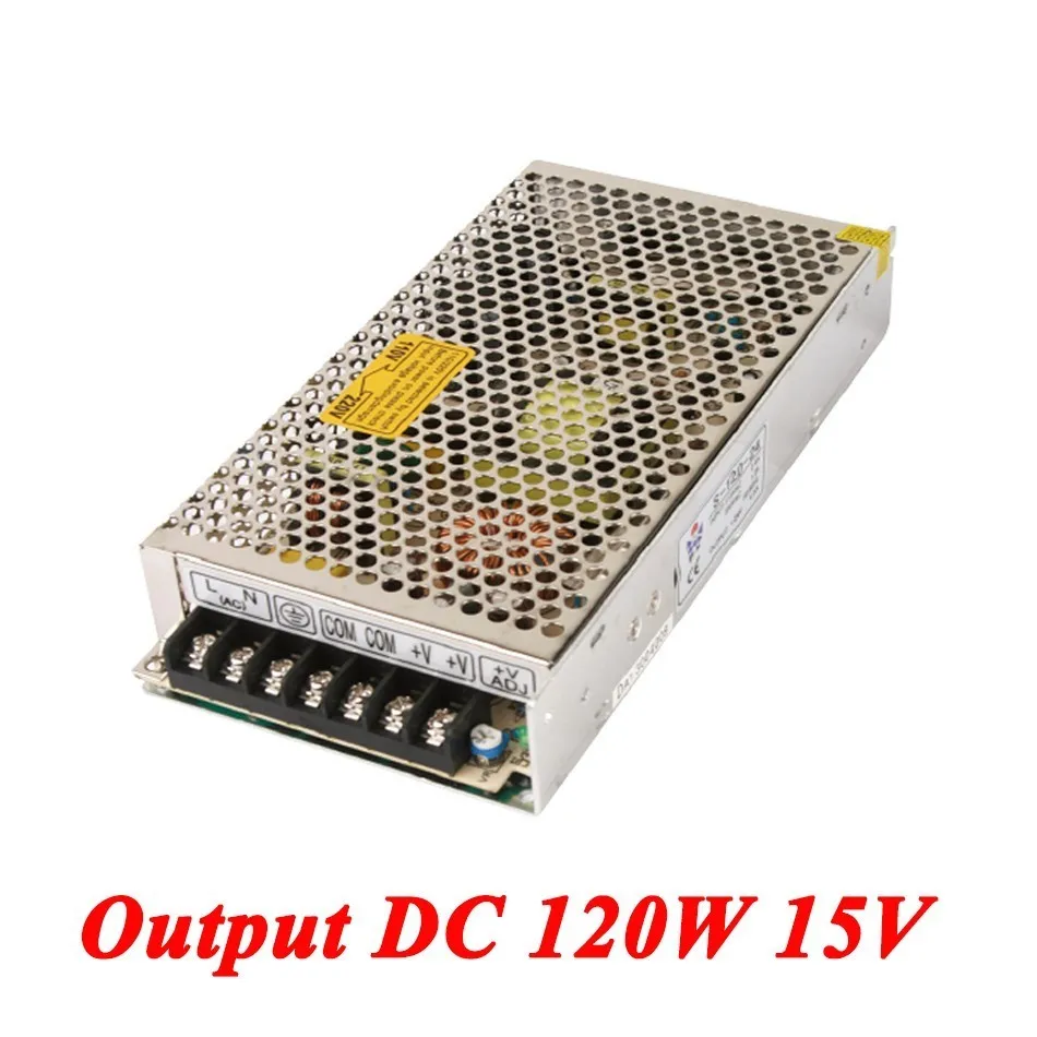

switching power supply 120W 15v 8A,Single Output smps power supply for Led Strip,AC110V/220V Transformer to DC 15V