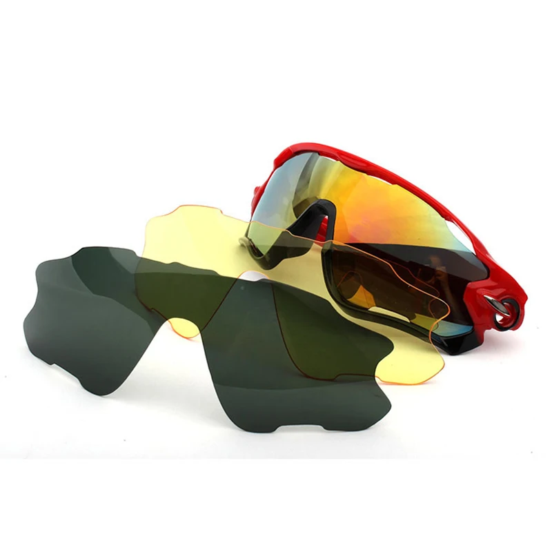 Polarized Cycling Sunglasses Mountain Bike Goggles 3 Lens Outdoor Sport Eyewear MTB Bicycle Riding Driving Gafas Ciclismo AC0173