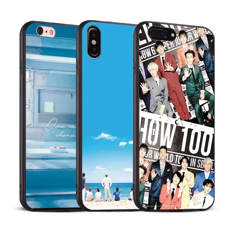 

Super Junior kpop Boy band For Apple iPhone X 8Plus 8 7Plus 7 6SPlus 6s 6Plus 6 Se 5s 5 Soft Silicone Tpu Phone Case Shell Cover