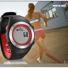 Горячая!!! СЕВЕРНЫЙ КРАЙ Heart Rate Monitor Шагомер Калорий Мужчины Спортивные Часы Цифровые Часы Запуск Туризм Наручные Часы Montre Homme