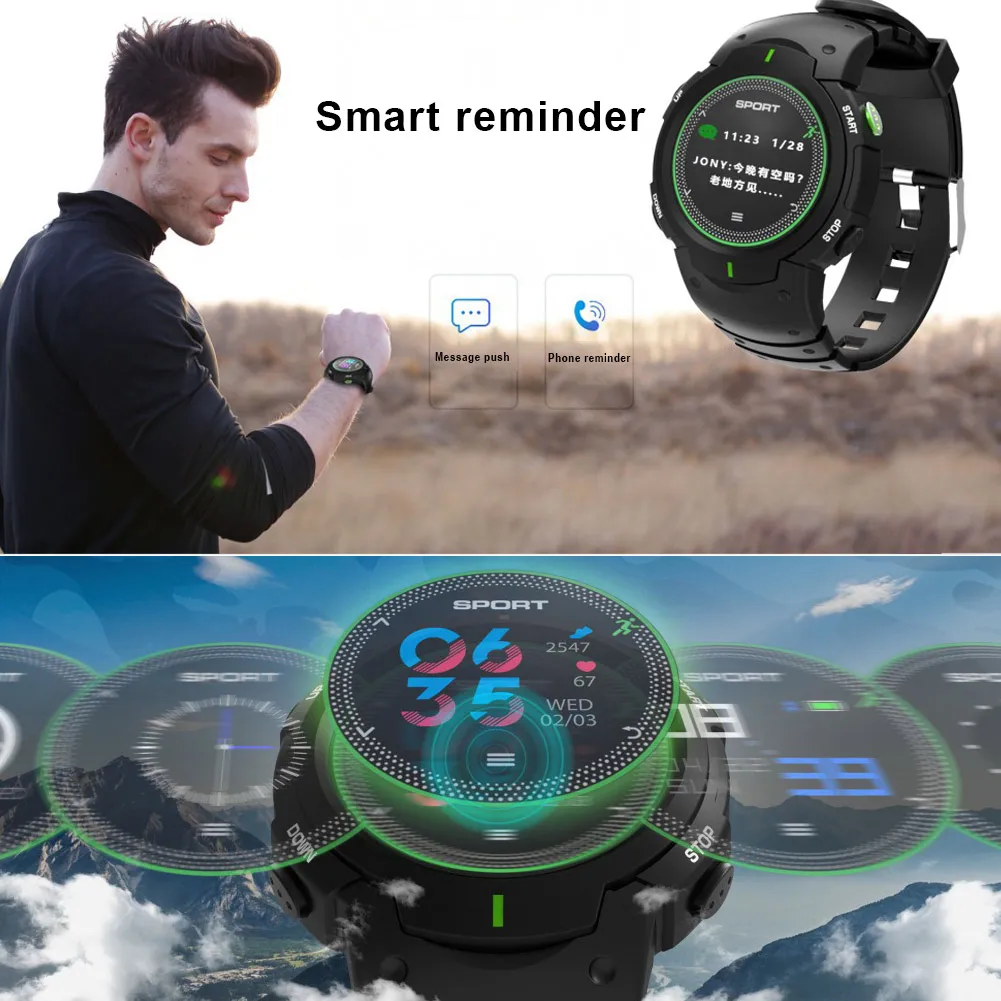 

Smart Band Bracelet Round Screen Bluetooth Waterproof Heart Rate Monitor For IOS Android XXM8