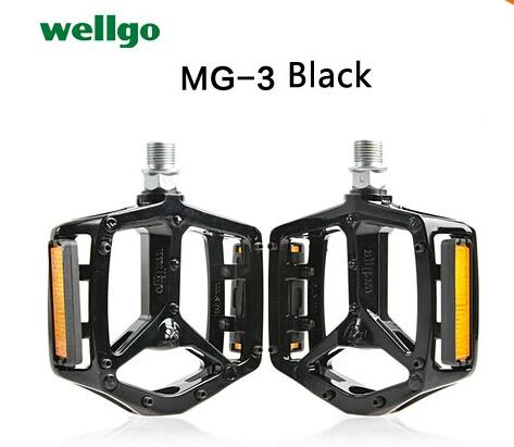 WELLGO MG1/MG2/MG3 горный велосипед BMX и DH велосипед детали 9/1" Cr Mo Велоспорт подшипник педаль из магния - Цвет: MG3 BLACK
