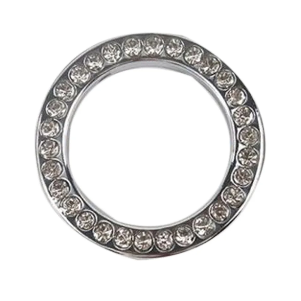 

New Pink Car Interior One-Key Engine Start Stop Ignition Push Button Decorative Diamante Ring for All Cars