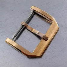 18 мм 316L нержавеющая сталь Роза Золотая Пряжка подходят parnis мужские часы