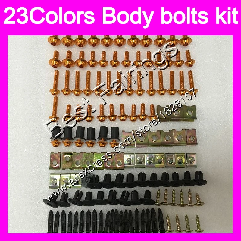 

Fairing bolts full screw kit For KAWASAKI NINJA ZX6R 07 08 ZX-6R ZX 6 R 07-08 ZX 6R ZX6R 2007 2008 07 Complete Body screws Nuts