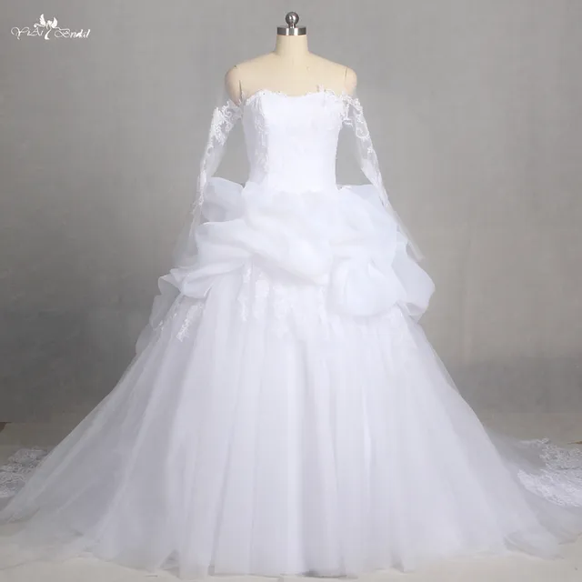 Lz178 Special Empire Ruffle Long Sleeve Wedding Gown Lace Dress Lz178 Special Empire Ruffle Long Sleeve Wedding Gown Lace Dress Newest Dresses