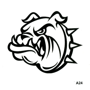 

Evil Dog Fake Tattoo Tatuajes Tatuagem Body Art Waterproof Temporary Tattoo Sticker Animals Tatoo Temporary Stickers Tatoos