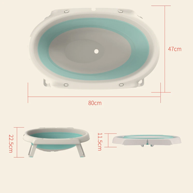 New Arrival Baby Foldable Bath Tub Bathtubs for Babies