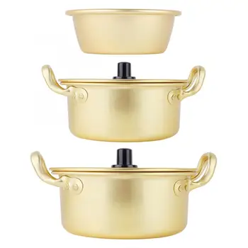 

Korean Style Ramen Pot Aluminum Alloy Soup Pot Non-stick Milk Pot Stockpot Cooker Instant Noodle Bowl Kitchen Cooking Tools
