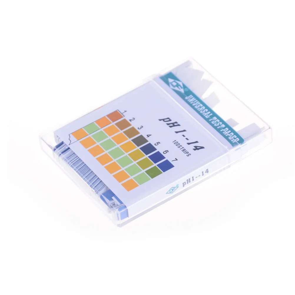 100 Strip 1-14 PH Alkaline Acid Indicator Paper Water Saliva Litmus Testing Kit Good Quality