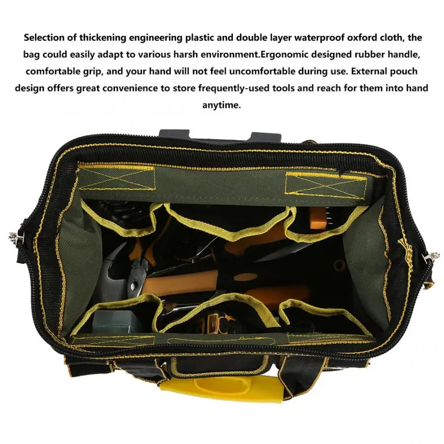Ящик для инструментов профессиональная водонепроницаемая сумка для инструментов для ремонта многофункциональная большая емкость сумка