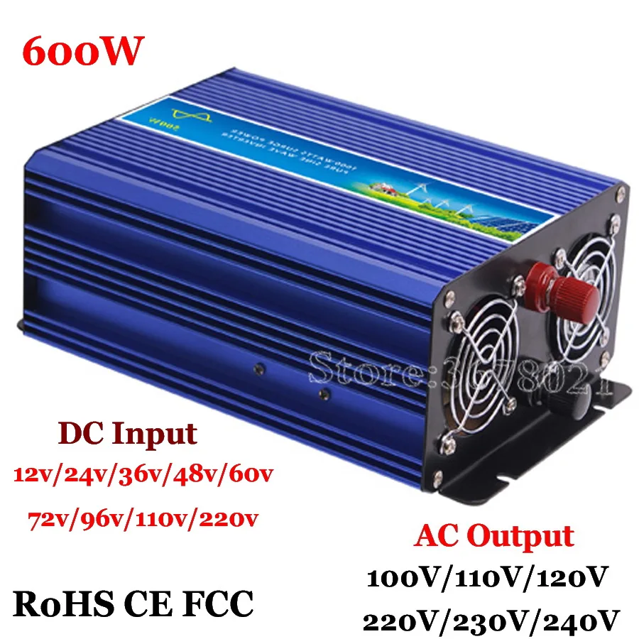 600W off grid inverter, pure sine wave inverter solar and wind system