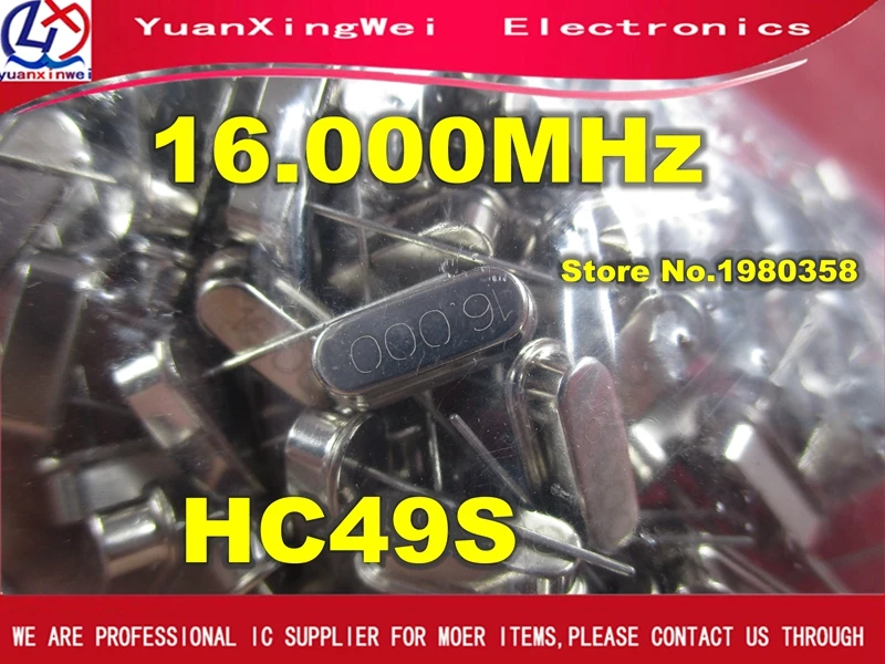 Бесплатная доставка 100 шт. hc-49s 16 MHz 20ppm 20pF кварцевый ressonador M 000 mhz | Электроника
