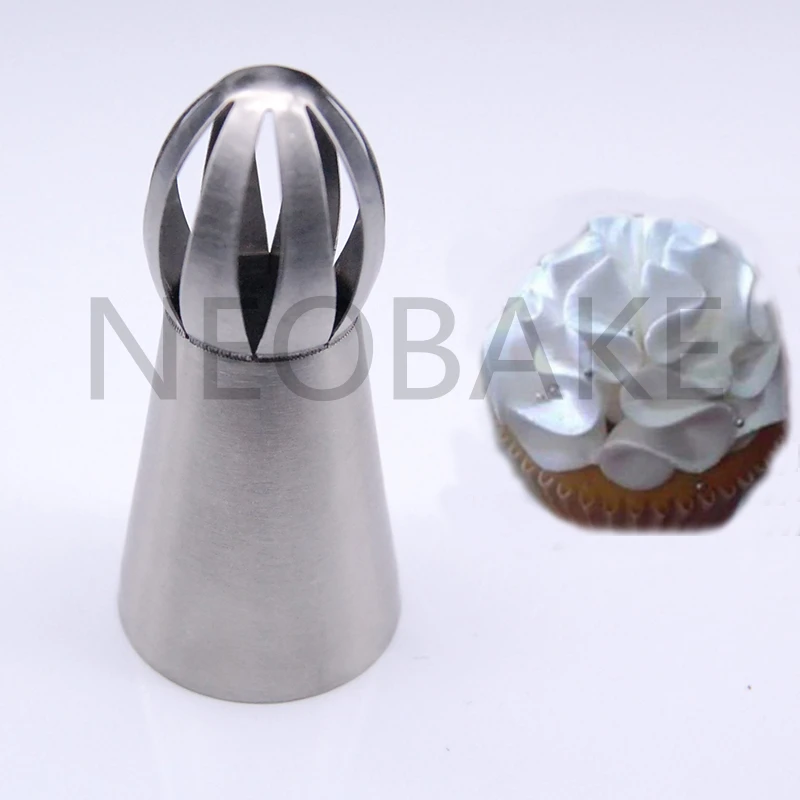

1PCS Sphere Ball Shape Cream Stainless Steel Icing Piping Nozzles Pastry Tips Cupcake Buttercream Bake Tool