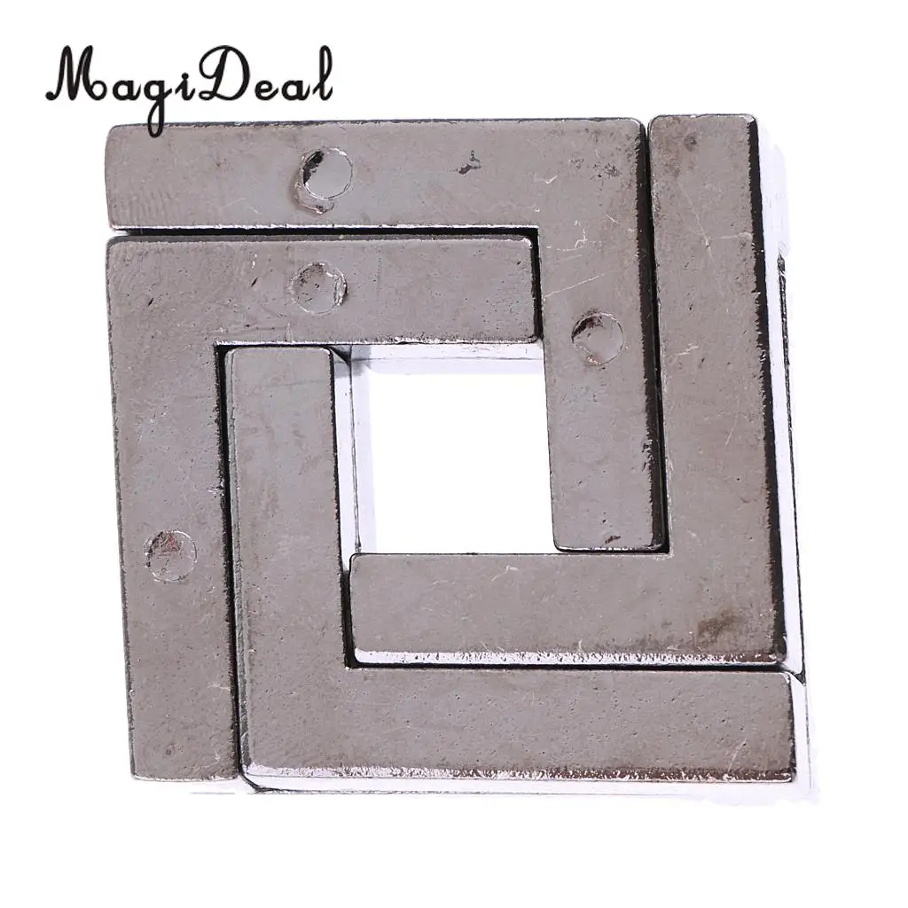 Educational Intelligence Mind Game Chinese Square Lock Puzzle Brain Teaser IQ Toy for Friends Children Adult Gift