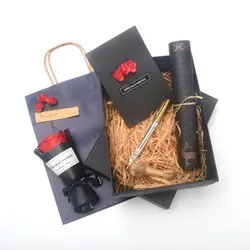 Романтический элегантная подарочная упаковка комплект сувенирная коробка свадебные упаковка письмо Бумага DIY букет ко дню рождения сухих