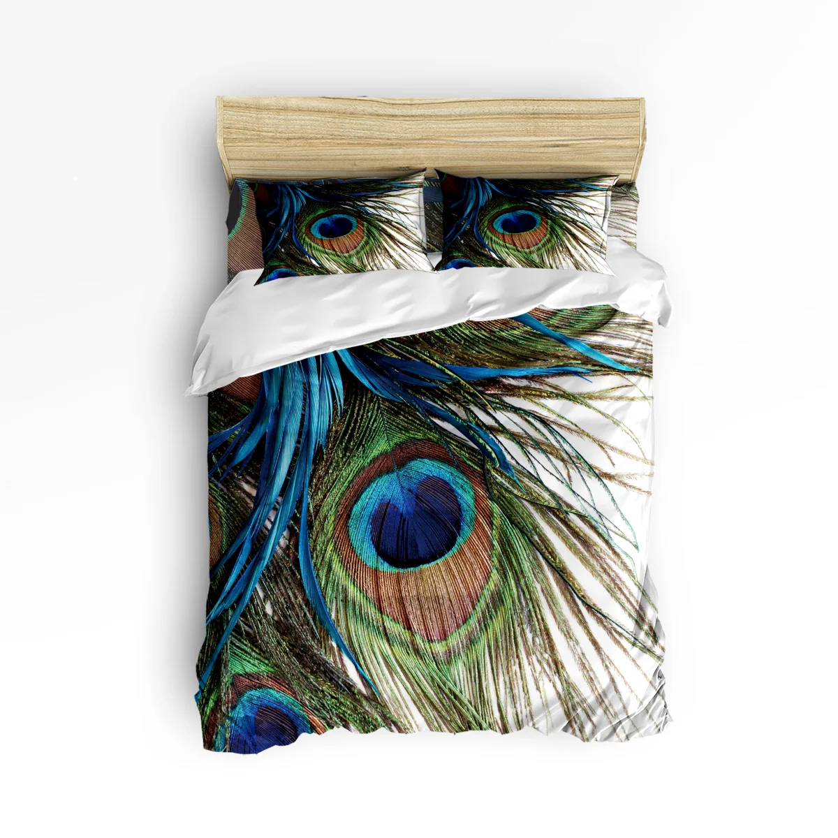 

Arts 3d Peacock Feather Print 3 Pcs 4 Pcs Bedding Set Home Decor Duvet Cover Set Comforter Bedding Sets Adult Kids Free Shipping