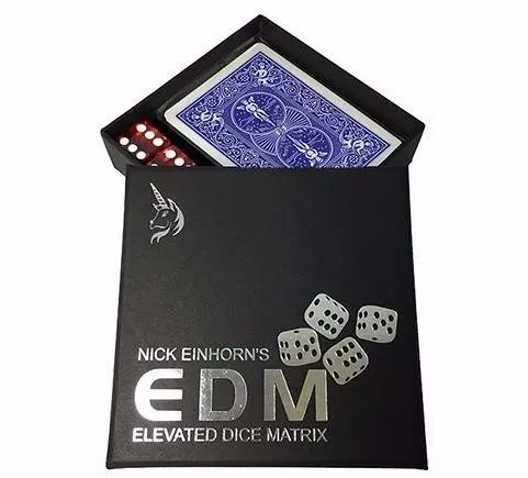 Повышенная матрица кости(Edm/Blue или Red Случайная), карты трюки, иллюзия, магический реквизит, карта Magie, Magia Toys