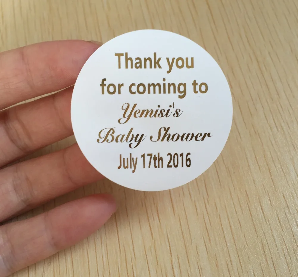 30 pcs 5 cm Wedding personalized souvenirs stickers Thank you for