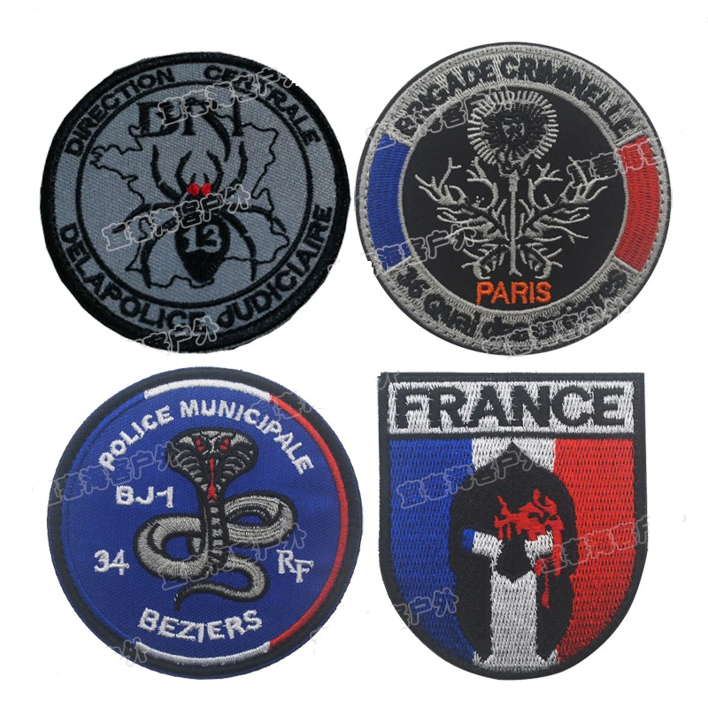 Французские тактические нашивки для поднятия боевого духа Вышитая эмблема повязки CSI реклама CDSF GIGN gpn патч