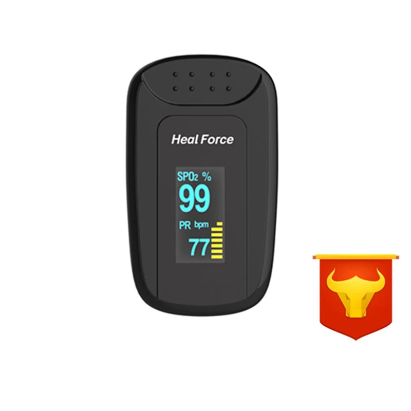 

Finger-Clamp Pulse Oximeter OLED Display Waveform Display Portable High Precision Use For Over Three Years Old Without Battery