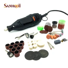 Мощный мини Driill Электрический Роторный инструмент и аксессуары для Dremel 10000-37000R/мин шлифовальные электроинструменты