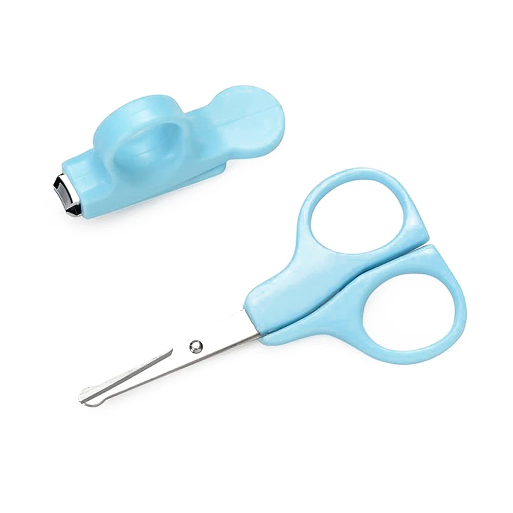 Kidsnails набор Babynailscissor резак для ногтей младенческой кусачки для ногтей Портативный Удобный безопасный полезные Nailscissorsset - Цвет: blue