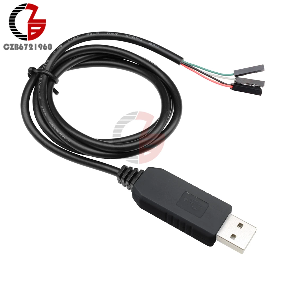 PL2303 PL2303HX USB для UART ttl кабель модуль 4 Pin RS232 конвертер 1 м 1 м 100 см