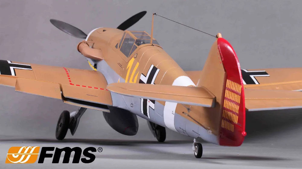 FMS 1400 мм/1,4 м Gaint Warbird Messerschmitt Bf 109 коричневый новейшая версия PNP большие масштабные радиоуправляемые модели самолета BF109