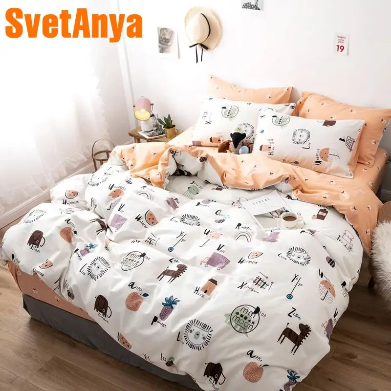 

Svetanya Cotton Cartoon Bedlinen Kids Adults Bedding Set