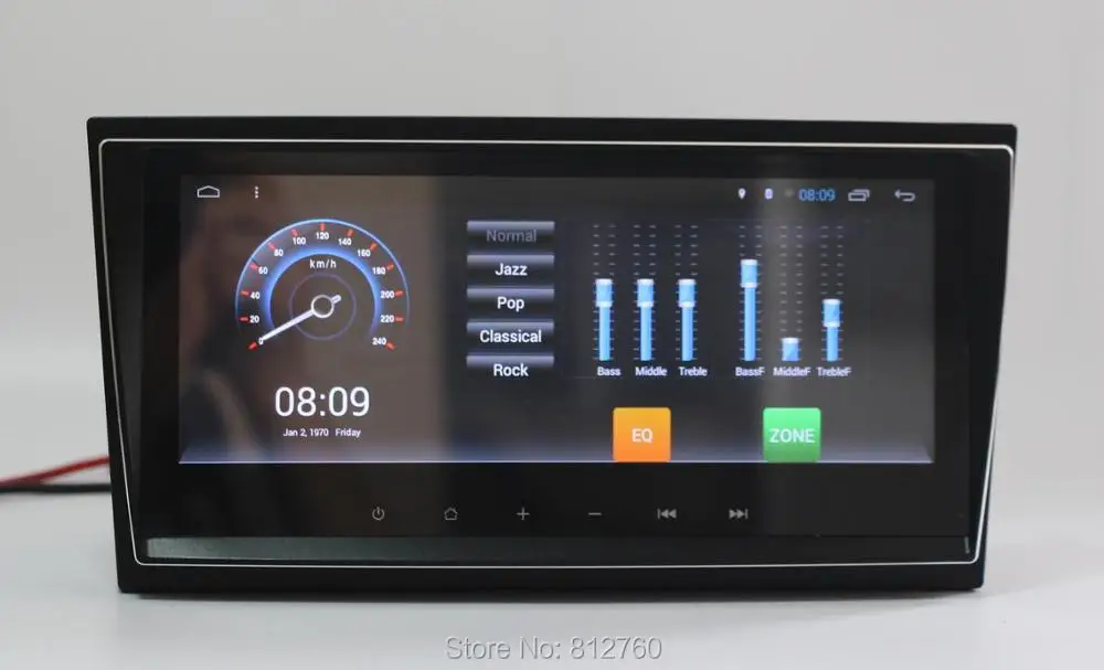 Perfect Quad Core 8.8" 1280X480 Android 6.0 Car Stereo Audio Head Unit Headunit Autoradio for Toyota Avensis 2009 2010 2011 2012 2013 15