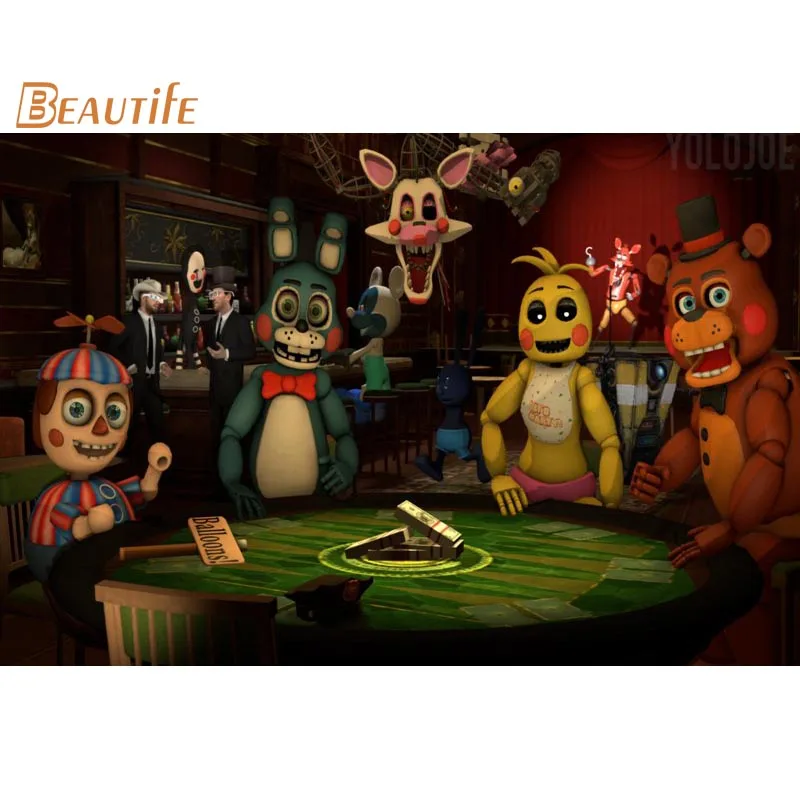 

Custom Five Nights at Freddys poster Living Room Poster Birthday Gift Custom Your Favourite Photos Posters more size