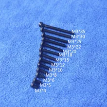 M3*4/5/6/8/10/12/15/18/20/22/25/30/35 black 1pcs nylon Round Head Philips Screws plastic Insulation bolts PC/board DIY hobby