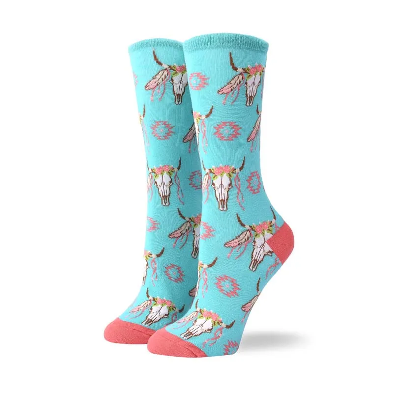 [COSPLACOOL] забавные носки с изображением животных; милые хлопковые носки с Мопсом русалки; женские носки с изображением счастливого кролика; Новинка; женские носки; Calcetines Mujer - Цвет: 12