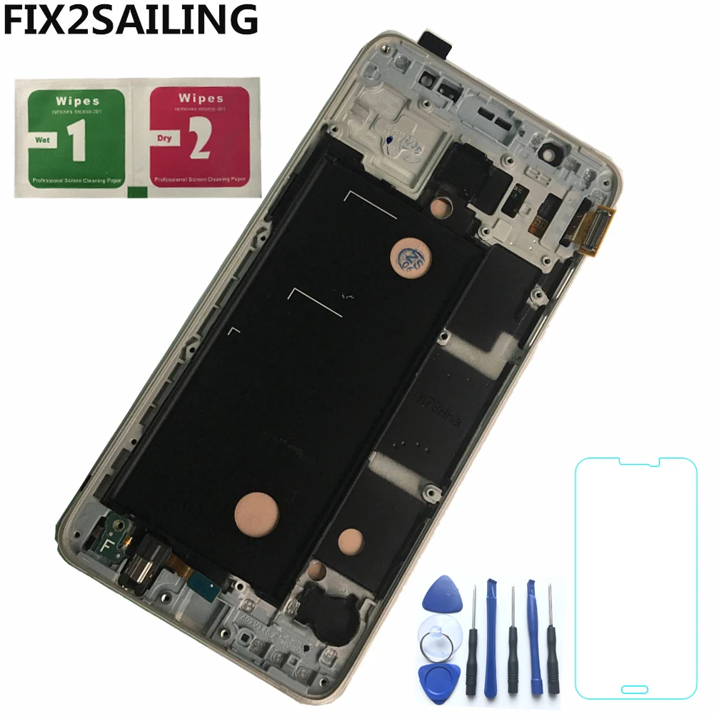 

LCDs For Samsung Galaxy AMOLED J5 2016 J510 J510F J510FN J510M LCD Display Touch Screen Frame Digitizer Brightness Control