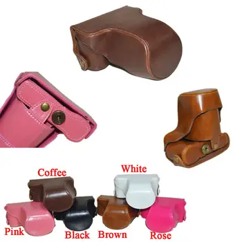 

New Retra Vintage Pu Leather Digital Camera Bag Case for Fujifilm XA10 XA-10 Cover with Strap High Quality