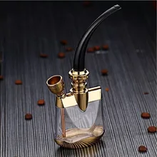 Двойного назначения сплавы смол трубка для курения кальяна табачная труба фильтр травяной измельчитель деревянная труба с держателем сигарет аксессуары