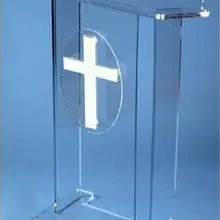 Логотип настроить современный и стильный акриловая церковная кафедра акриловый подиум Lectern Pulpit Lucite