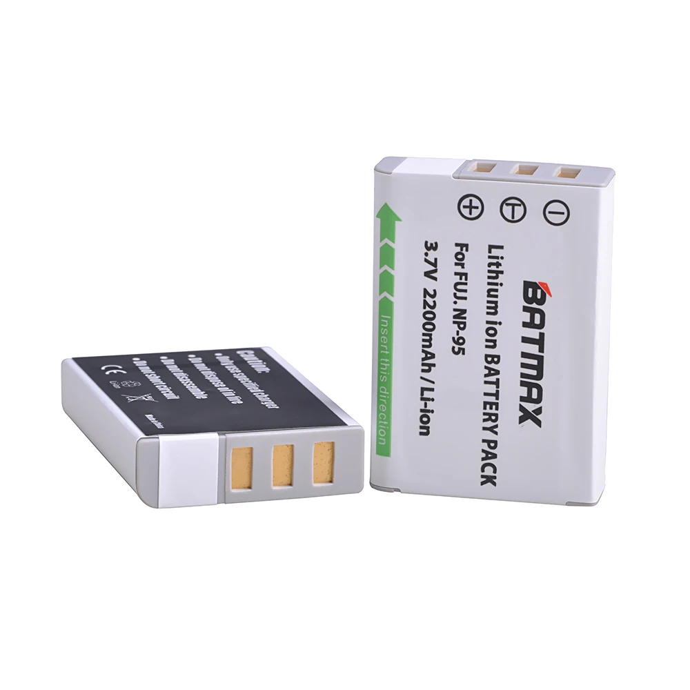 Billige 2 stück 2200 mah NP 95 NP 95 NP95 Batterie + LCD USB Ladegerät für FUJIFILM NP 95 F30 F31 F30fd F31fd 3D W1 X100T X100S X100 X S1 3DW1