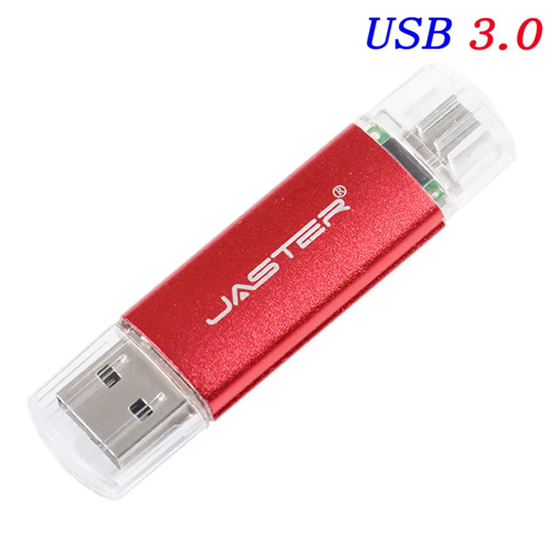 JASTER USB 3,0 высокоскоростной Moweek USB флеш-накопитель cle stick 64G otg флеш-накопитель смартфон флешка - Цвет: Red