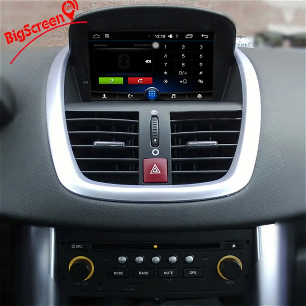 Excellent Android 9.0 4+64GB Car GPS Navigation Car DVD Player For Peugeot 207 2008-2014 autostereo headunit radio multimedia built in DSP 1