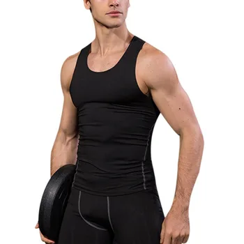 

SILVERCELL Summer Quick Dry Men's Compression Tights Tank Top Men Fitness Sleeveless Vest Men Clothes