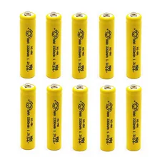 10 шт 2200mAh Ni-MH батареи 1,2 V перезаряжаемые AAA батареи экологически чистые подходят для большинства электронных продуктов